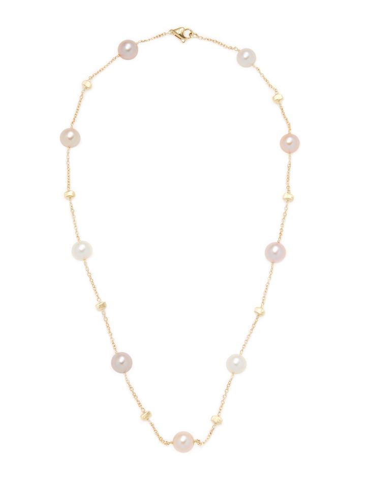 Marco Bicego Jaipur 18k Yellow Gold & Pearl Station Necklace