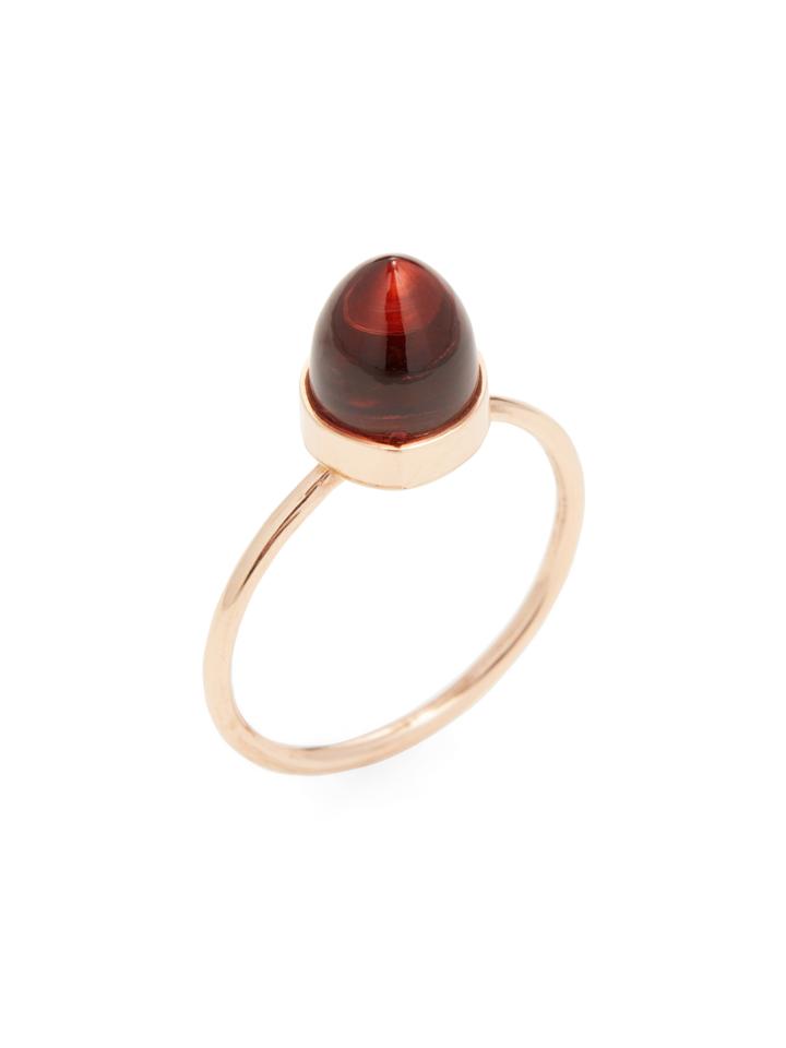 Jacquie Aiche Fine Pink Tourmaline & Rose Gold Bullet Ring