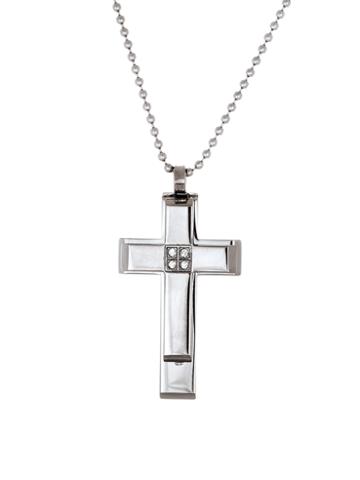 Creed 1913 Double Layered Cross Pendant Necklace