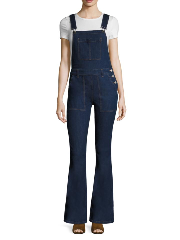 Eight Dreams Cotton Denim Flare Overall