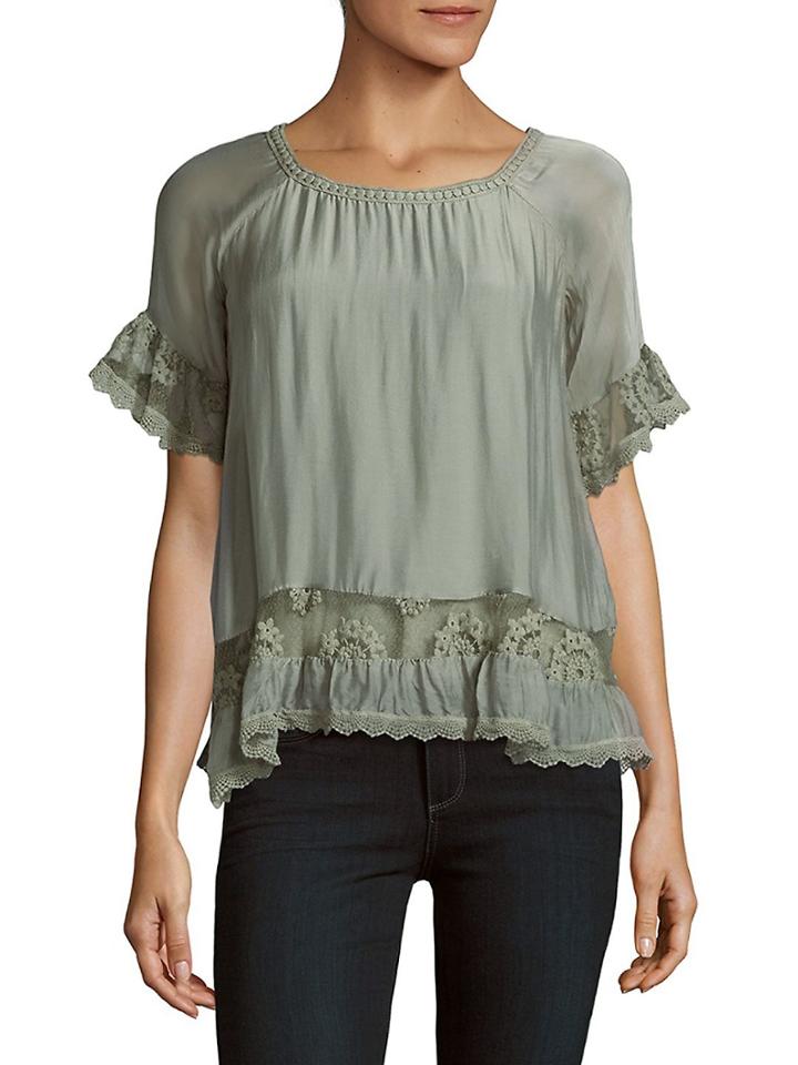 Le Marais Roundneck Silk Blouse