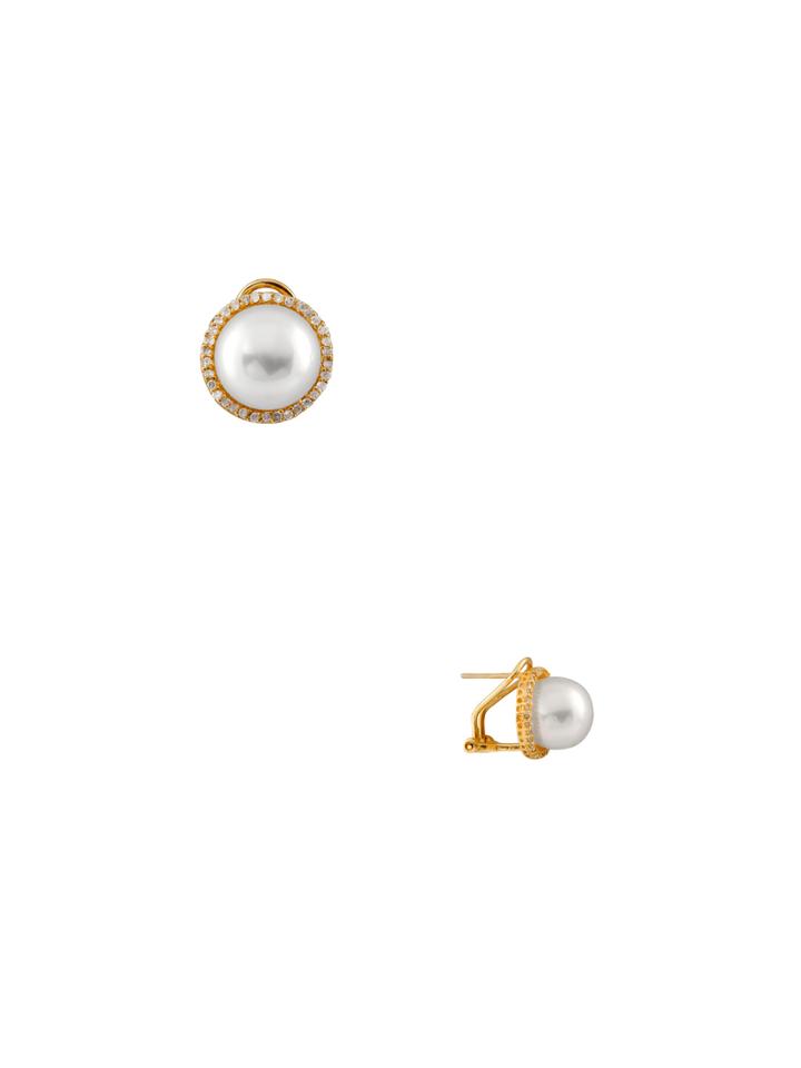 Masako Pearls South Sea Pearl & Diamond Earrings