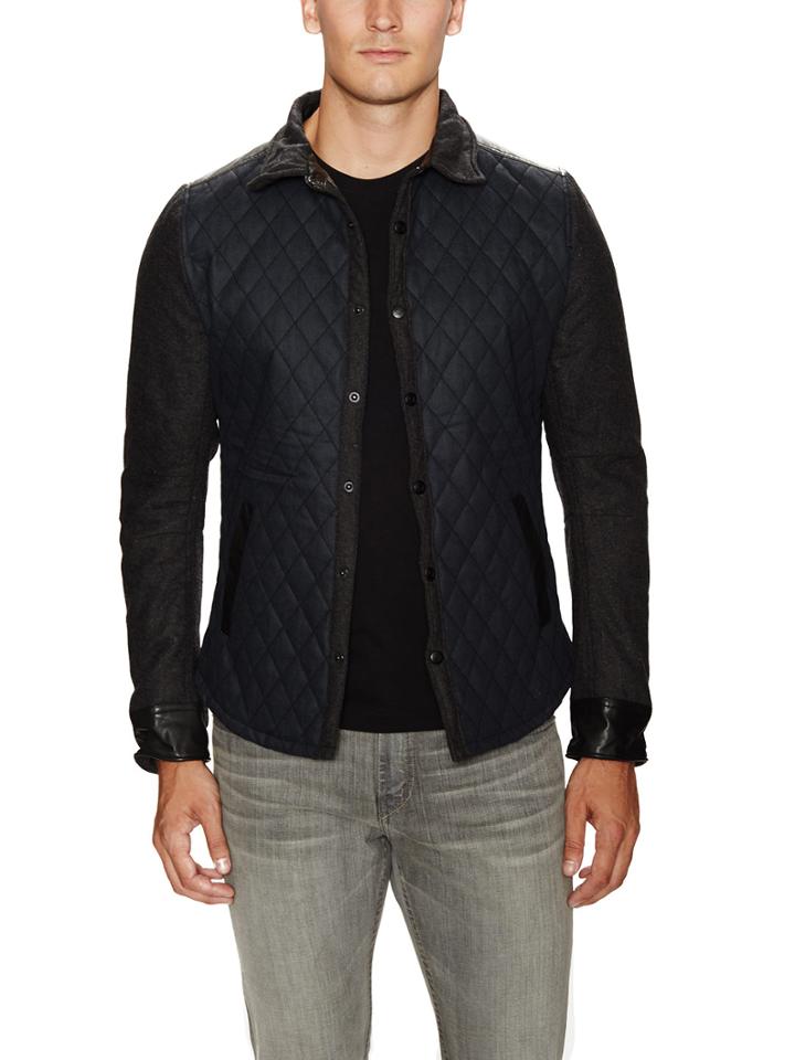 Rogue Leather Trim Quilted Jacket