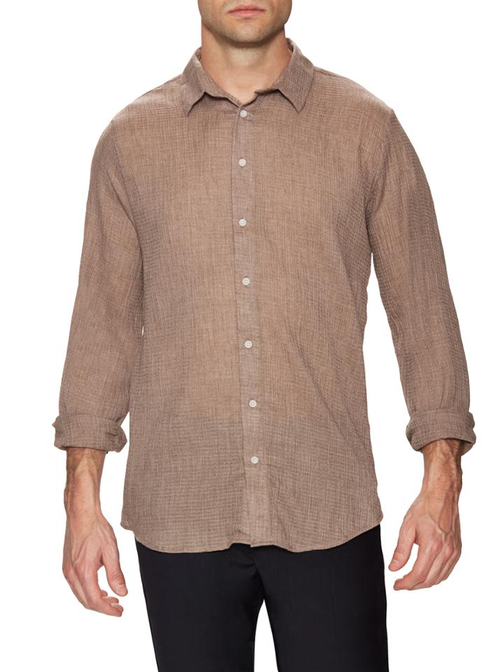 Insted We Smile Woven Cruise Sportshirt