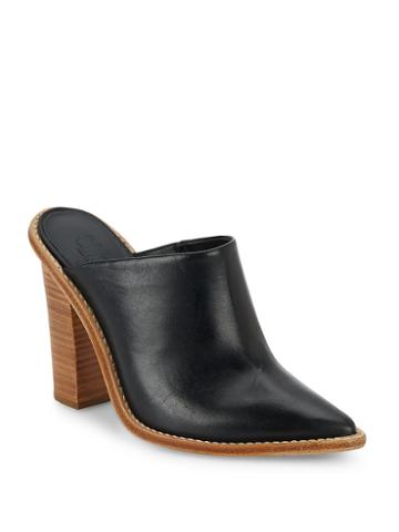 Tibi Winsor Leather Point Toe Mules