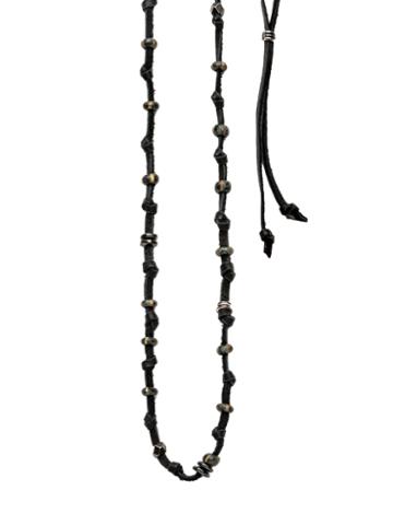 Kenton Michael Knotted Leather Necklace