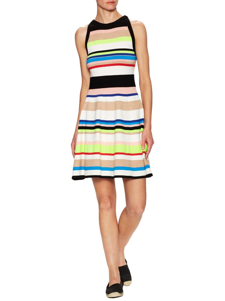 Milly Striped Flared Dress
