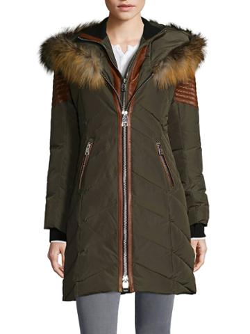 Nb Nicole Benisti Down-filled Cortina Fox Fur Coat