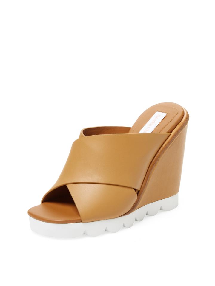See By Chloe Crossover Leather Wedge