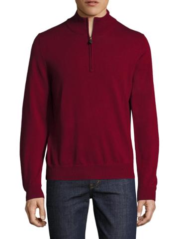 Brooks Brothers Blnk Merino Half Zip Sweater