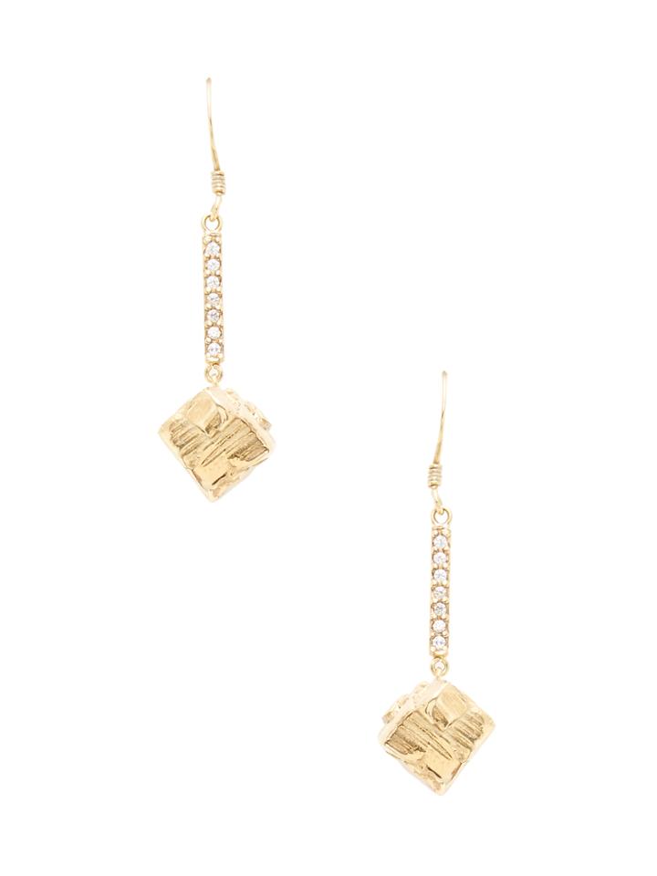 Edge Of Ember Namo Cz Accented Drop Earrings