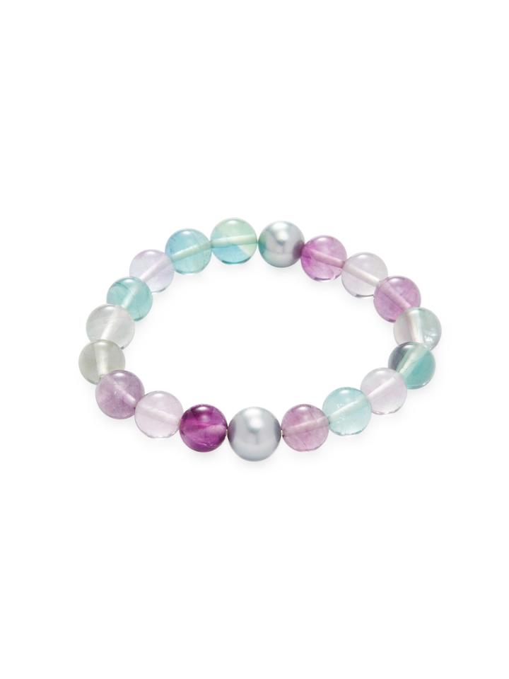 Tara Pearls Rainbow Flourite & Tahitian Pearl Bracelet