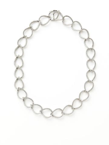 Vendoro Pave Diamond Link Necklace