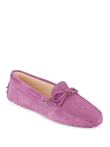 Tod Inchess Suede Tie Moccasins