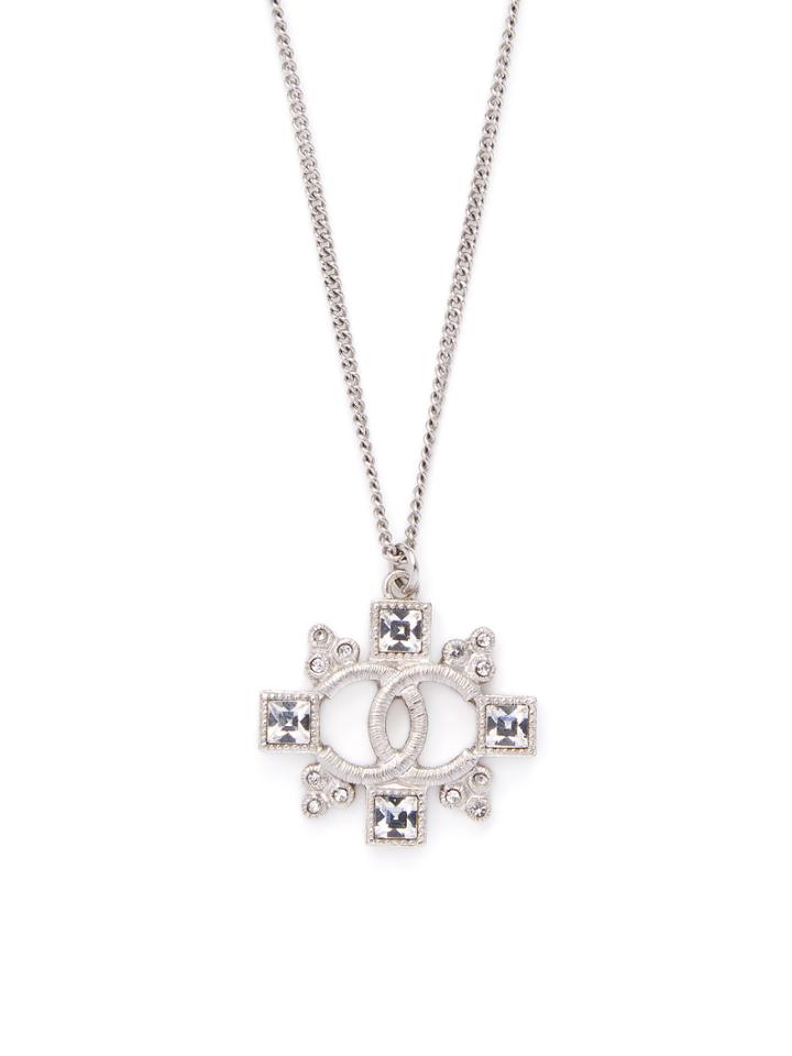 Vintage Chanel Crystal Pendant Necklace