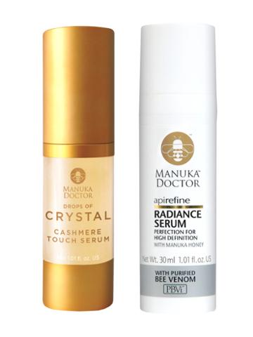 Manuka Doctor Touch Of Radiance Serum Set - Api Refine Radiance Serum + Drops Of Crystal Cashmere Touch Serum