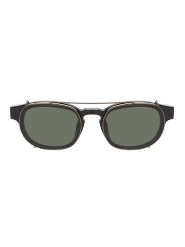 Dries Van Noten By Linda Farrow Gallery Removable Lens Aviator Frame