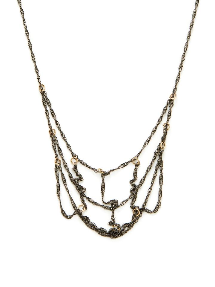 Taylor Kenney Jewelry Two-tone Statement Necklace