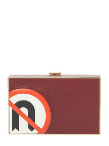 Anya Hindmarch Imperial No U Turn Leather Clutch