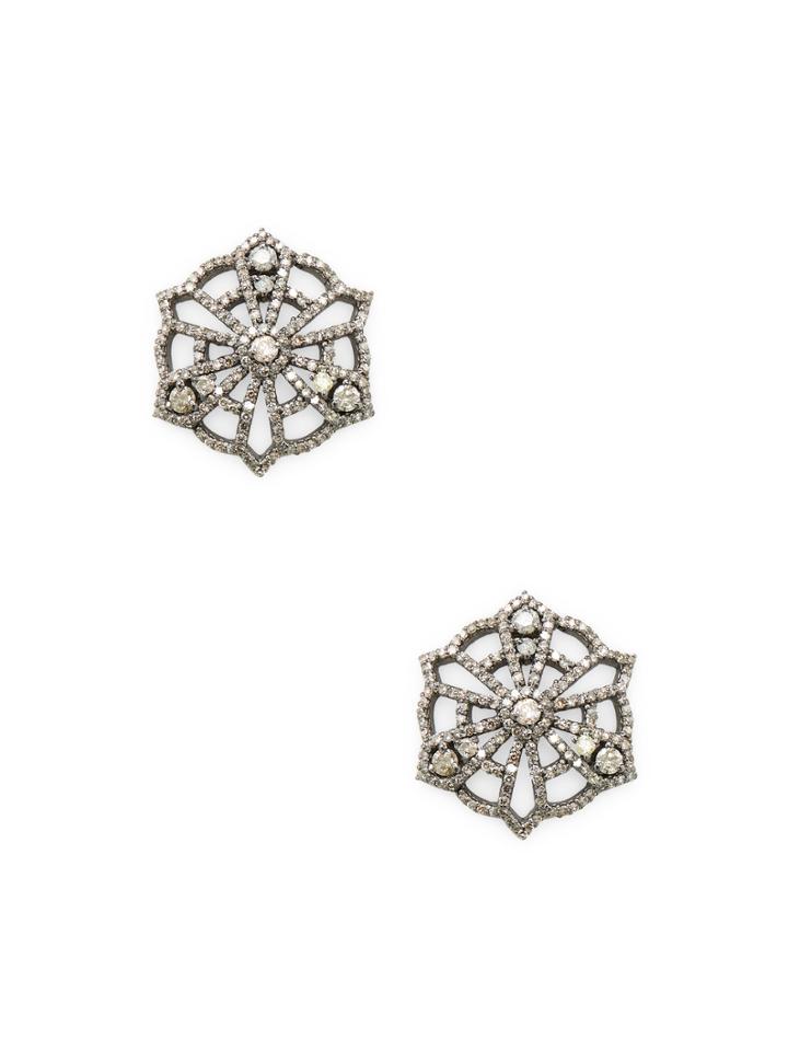 Arthur Marder Fine Jewelry Filigree Diamond Earrings