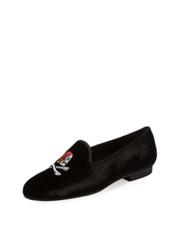 Ramon Tenza Taylor Velvet Embroidered Loafer