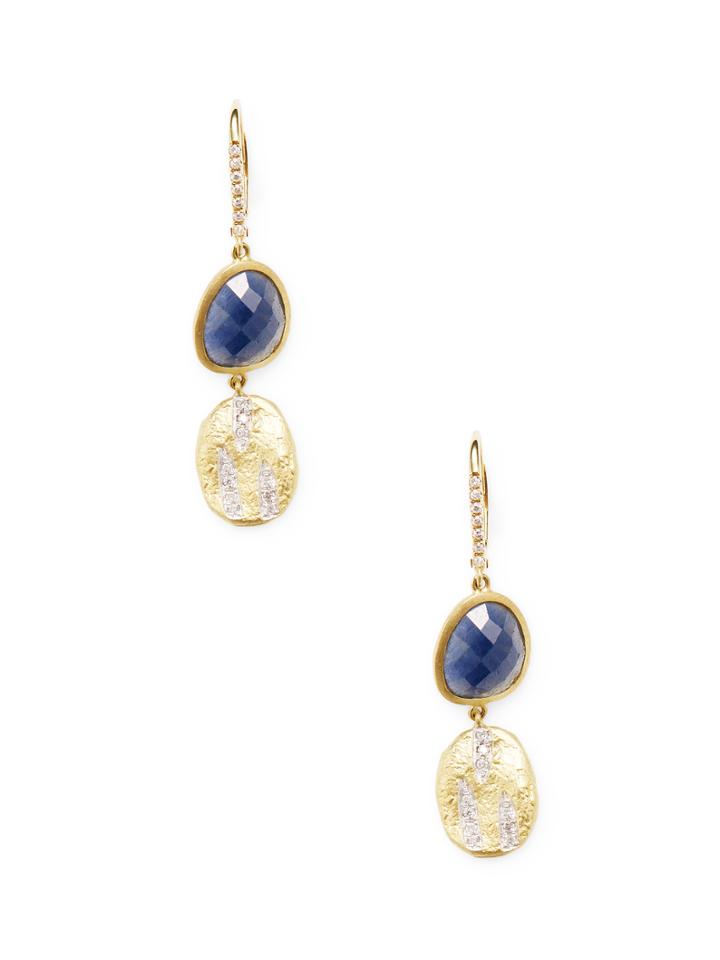 Meira T Sapphire & Diamond Earrings