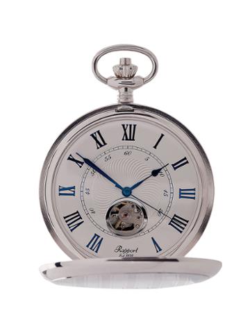 Rapport London Silver-plated Stainless Steel Pocket Watch, 52mm