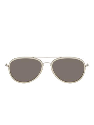 Dries Van Noten By Linda Farrow Gallery Tinted Lens Aviator Frame