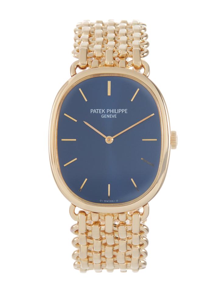 Vintage Patek Philippe 18k Yellow Gold Ellipse Watch, 27mm