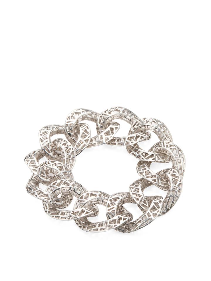 Roberto Coin Polished Silver 5 Ten Skyline Bracelet