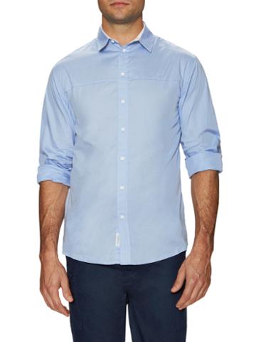I Love Ugly Woven Simple Long Sleeve Sportshirt