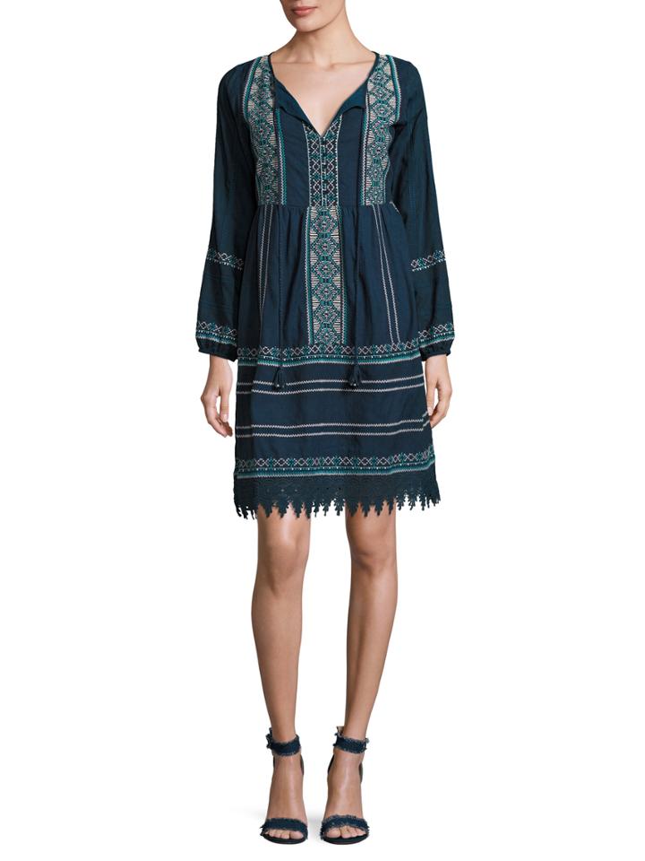 Tryb 212 Gene Embroidered Short Dress
