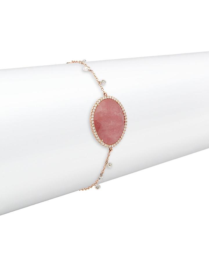 Meira T Diamond, Sapphire & 14k Rose Gold Bracelet