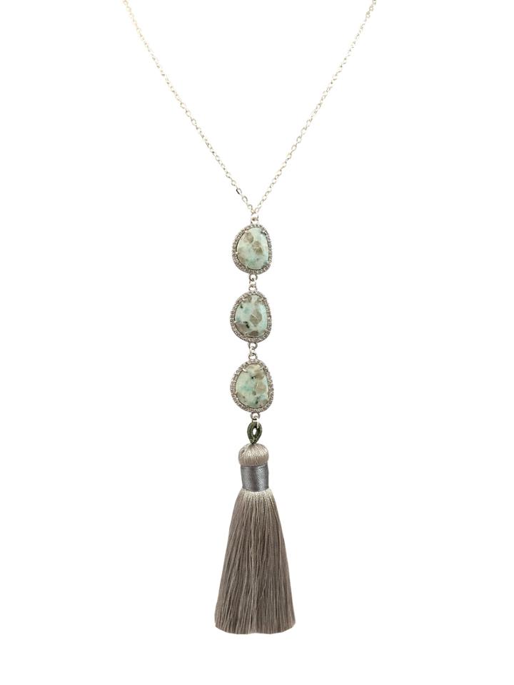 Katherine Karambelas Jewelry Harper Jasper & Lotus Necklace