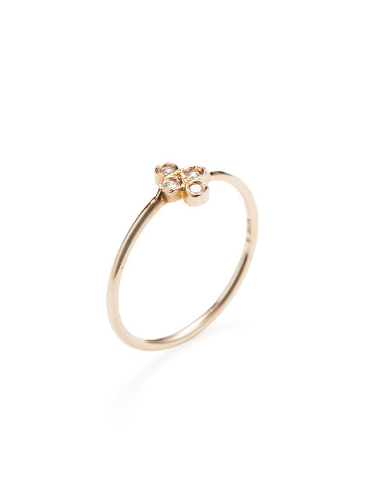 Jacquie Aiche Fine 14k Rose Gold & Diamond Mini Cluster Ring
