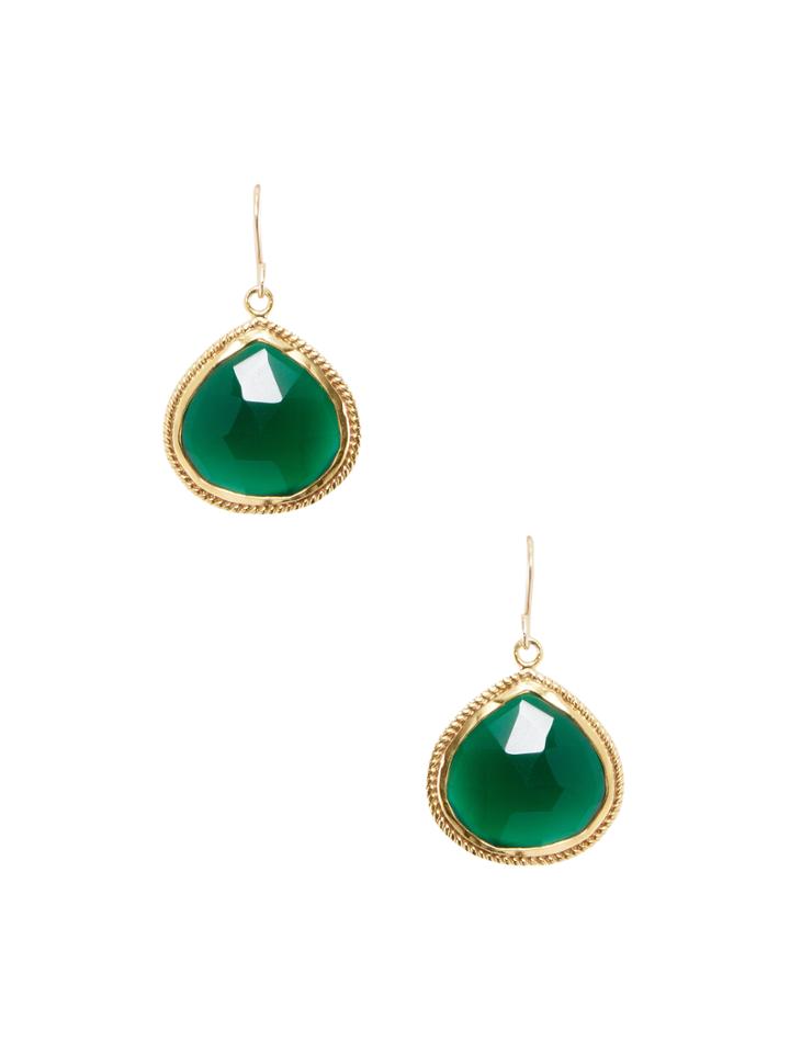 Alanna Bess Jewelry Green Onyx Drop Earrings