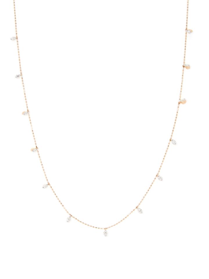 Artisan 18k Rose Gold & 0.49 Total Ct. Diamond Necklace