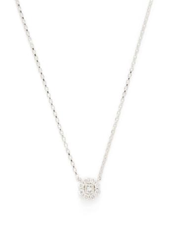 Vendoro Diamond Flower Pendant Necklace