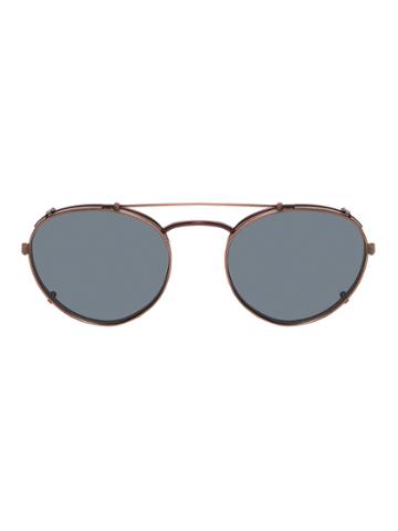 Kris Van Assche By Linda Farrow Gallery Clip On Lens Aviator Optical Frame