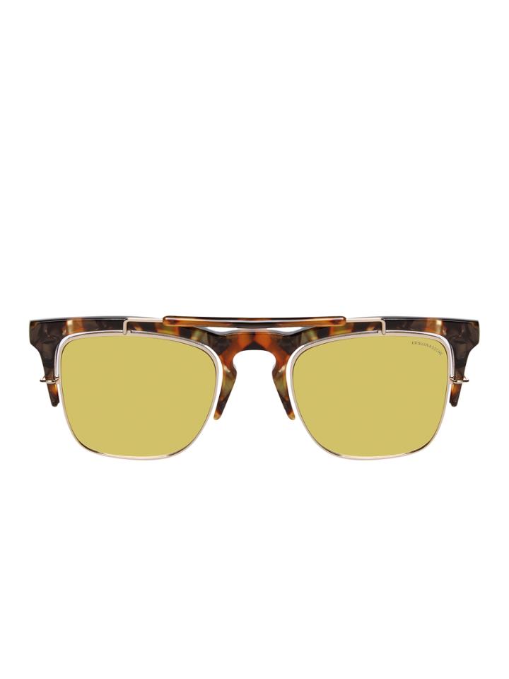 Kris Van Assche By Linda Farrow Gallery Khaki Tortoiseshell Mirror Frame