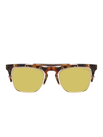 Kris Van Assche By Linda Farrow Gallery Khaki Tortoiseshell Mirror Frame