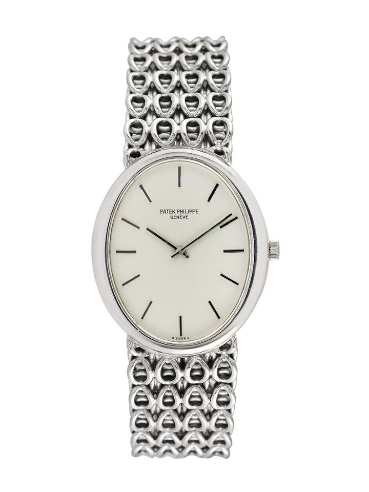Vintage Patek Philippe Ellipse 18k White Gold Watch, 35mm