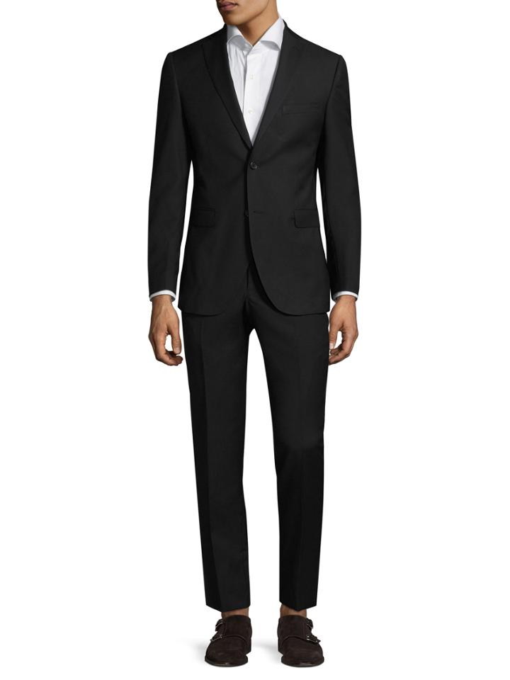 Zanetti Luca Suit With Criss-cross Detail