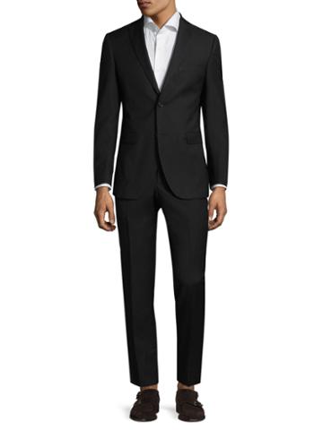Zanetti Luca Suit With Criss-cross Detail