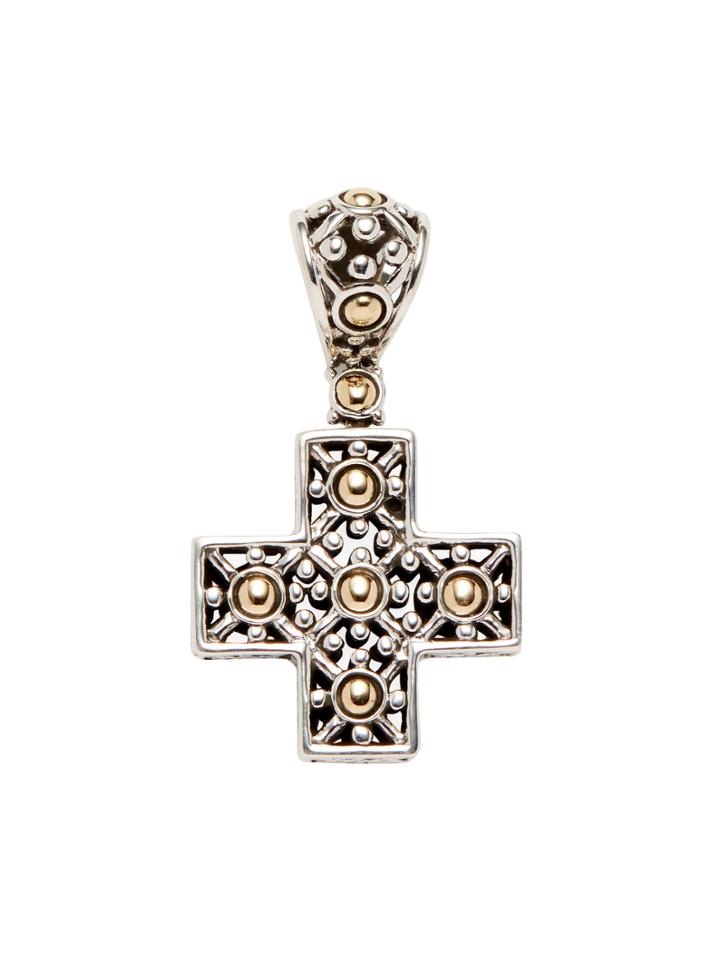 John Hardy Jaisalmer Gold & Silver Cross Pendant