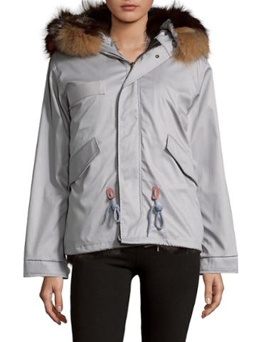 Ava & Kris Cotton Dani Dyed Fox Fur Parka