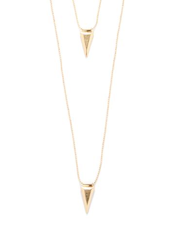 Cara Couture Spike Double Layer Necklace