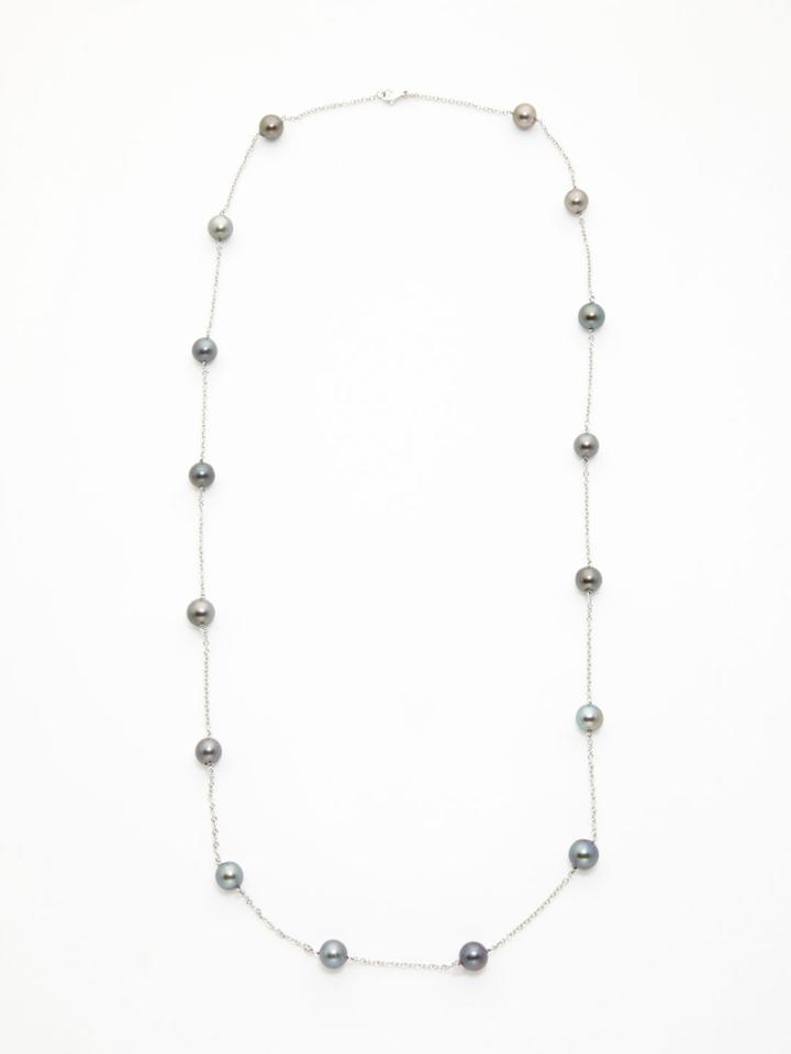 Vendoro Tahitian Pearl Station Necklace