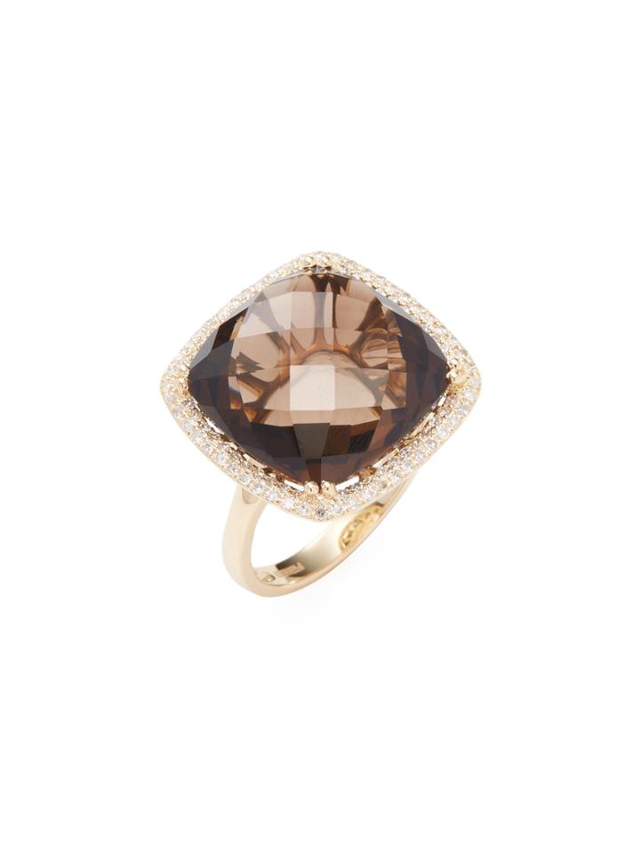 Effy Quartz & Diamond Ring