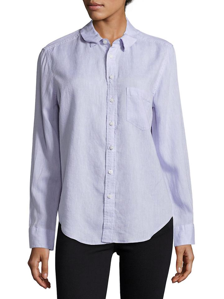 The Blue Shirt Shop Nassau & Manhatta Regular-fit Linen-blend Shirt
